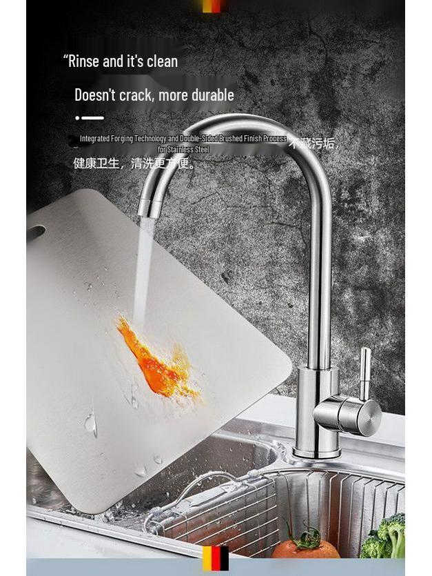 Thickened Stainless Steel Anti-Mold Chopping and Cutting Board for Kitchen Use