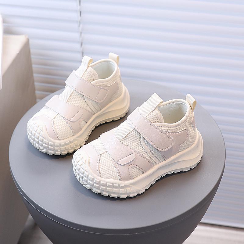 Kids  Breathable Mesh Sports Shoes - Spring & Autumn 2026 21 грязно-белый