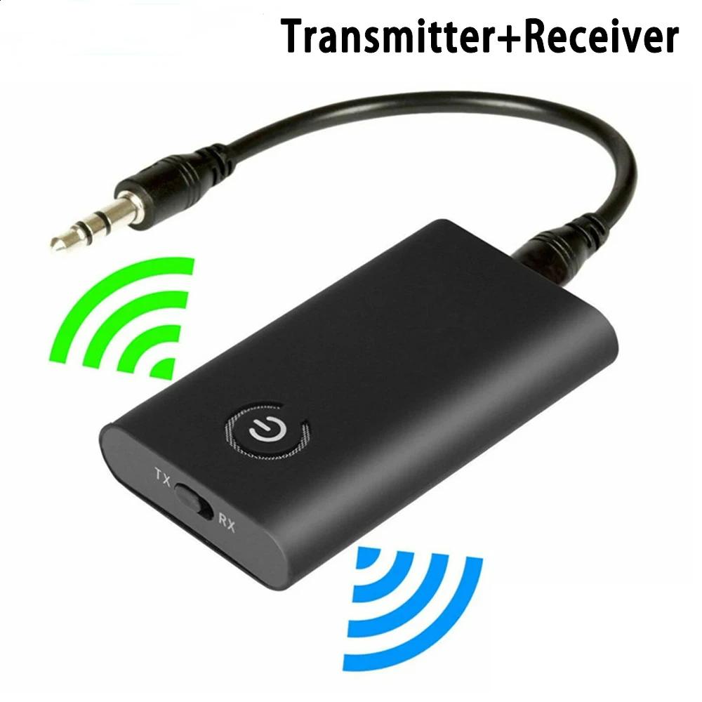 

Hannord 2 in 1 Wireless Bluetooth 5.3 Transmitter Receiver Chargable Audio Adapter For TV PC Car Speaker 3.5mm AUX Hifi Music