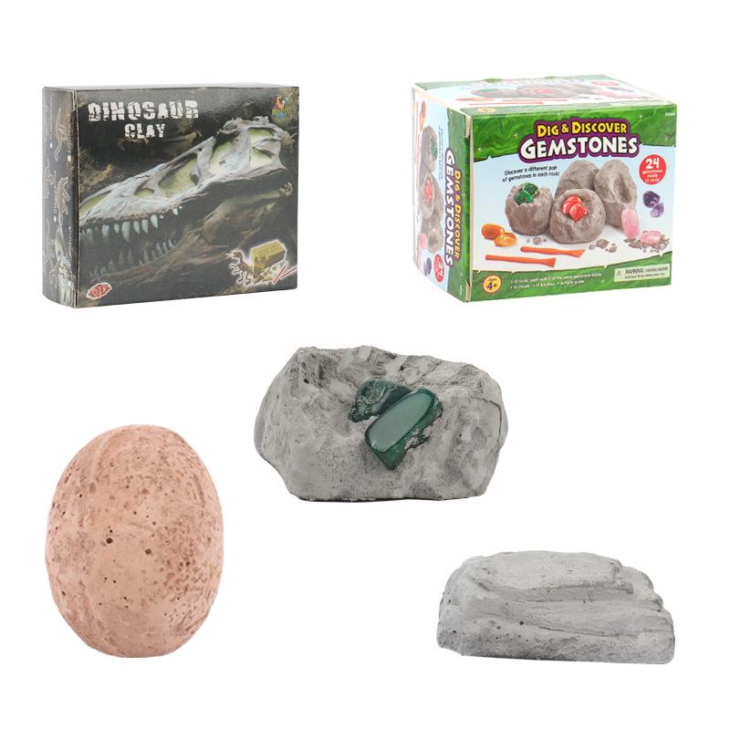 Dinosaur Fossil Excavation Kit: Handmade DIY Treasure Skeleton Assembly Archaeology Toy