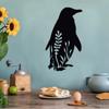 1pc Penguin Metal Wall Art Charming Metal Wall Décor for Home, Ideal for Kitchen, Bathroom, Living Room, Bedroom, and Gift Ideas
