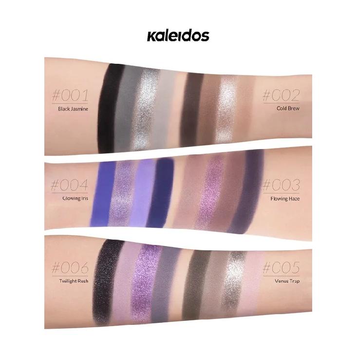 Kaleidos 4-Color Glitter Eyeshadow Palette High Pigmented Shimmer Illuminator Makeup Set for Gift