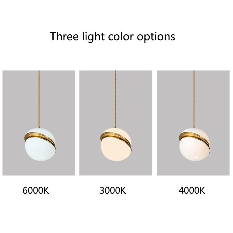 Nordic LED Ball Pendant Lights Table Decoration Bedroom Living Room chandelier Fixture Gold Suspended luminaire hanging lamp
