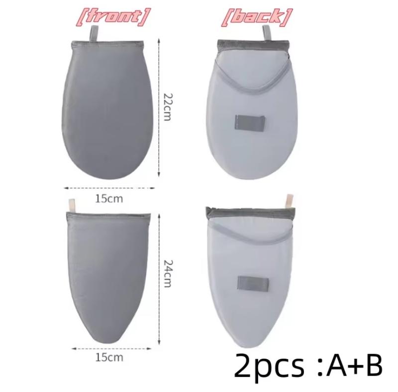 Portable Handheld Ironing Board with Heat Compact for Travel and Home Use Resistant Glove and Sleeve Garment Steamer Holder