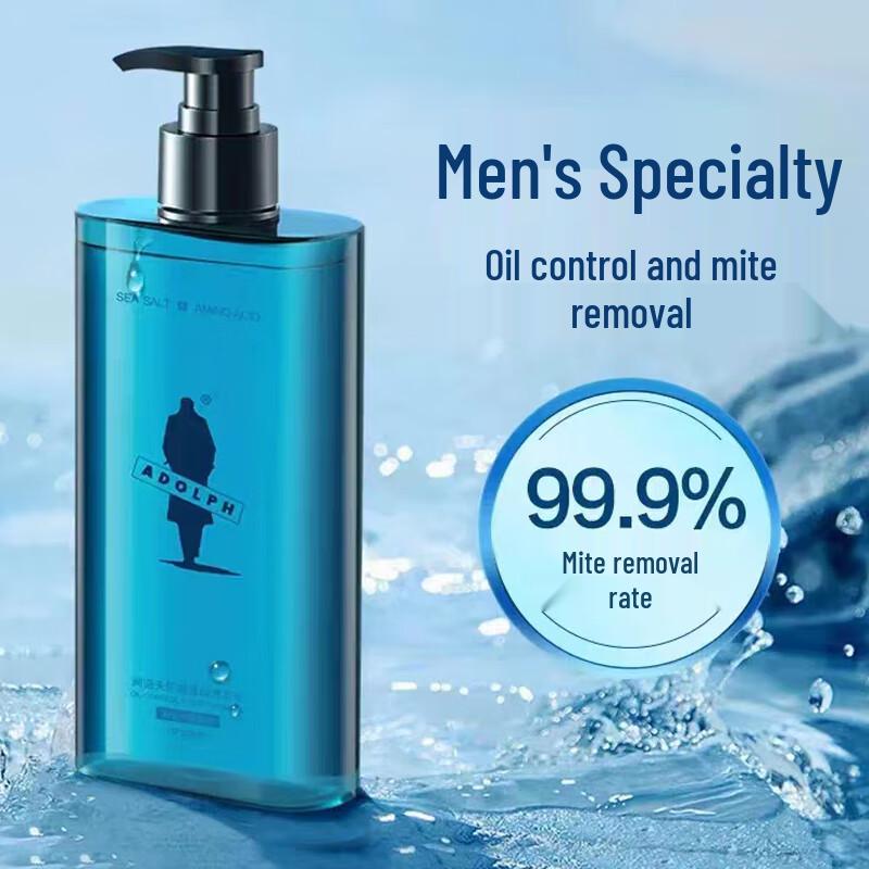 Adolph Men's Sea Salt Oil Control & Volumizing Shampoo