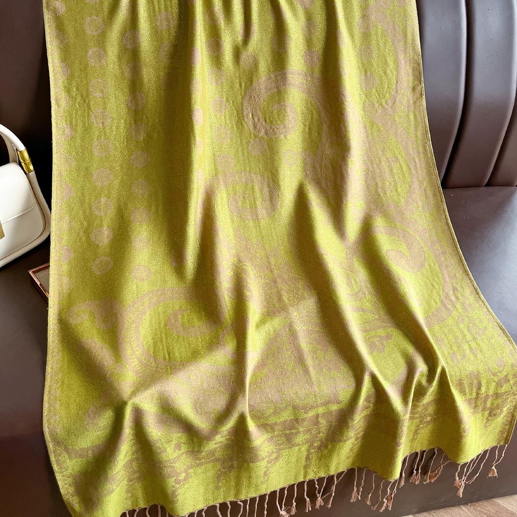 Luxury Brand Autumn Cashmere Pashmina Shawl Lady Wrap Warm Winter Scarves Design Print Female Foulard Hijab Stoles Scarf