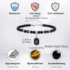 Modisches Boho Naturstein Fußkettchen für Herren Edelstahl Perlen Kette Fußkettchen Wasserdicht Fußschmuck Sommer Strandparty