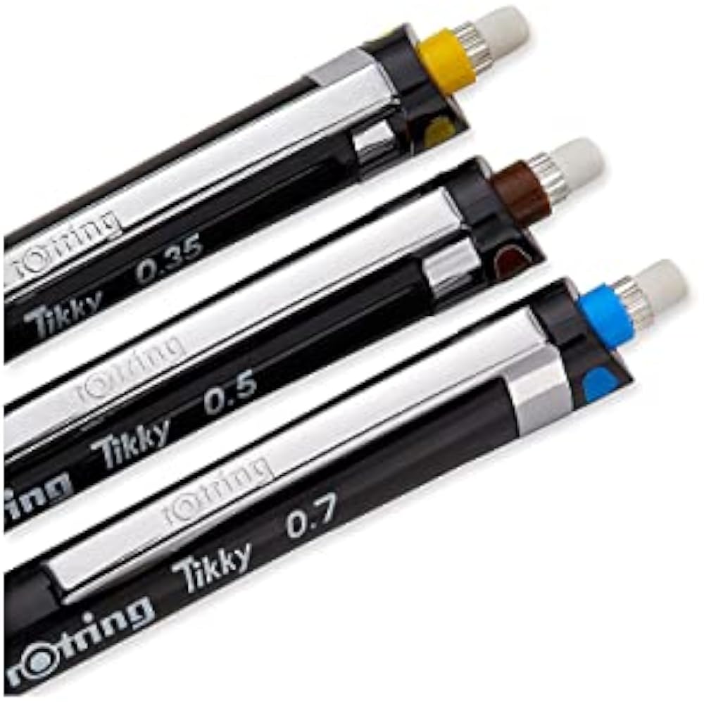 Rotring (Rotling) Ticky Mechanical Pencil Set of 3 [Parallel Imported Product]