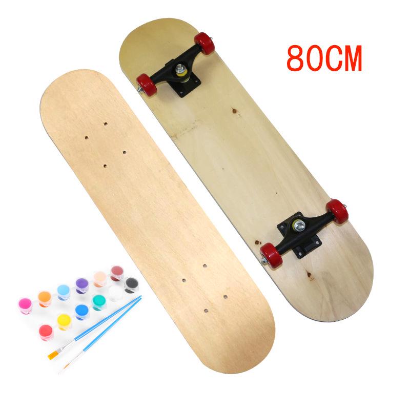 Creative DIY Hand-Painted Toddler Skateboard: Double Kicktail Painting Activity