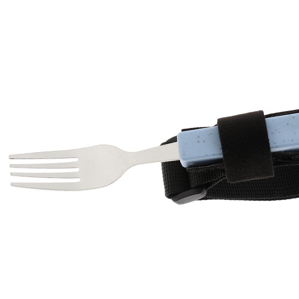 Adaptive Utensil Eating Aids Spoon Fork Bowl Comb Toothbrush with Hand Strap