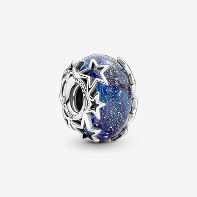 Galaxy Blue & Star Murano kouzlo