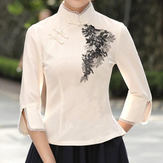 1 Pair Lace Applique Hollow Out DIY Sequin Flower Tassel Wedding Gown Applique Sewing Accessories