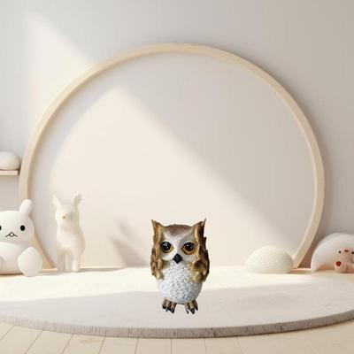 Simulazione creativa non vede, non sente, non parla, simpatici ornamenti di gufo, soggiorno, camera da letto, decorazioni per lo studio, regalo per gli amanti dei gufi