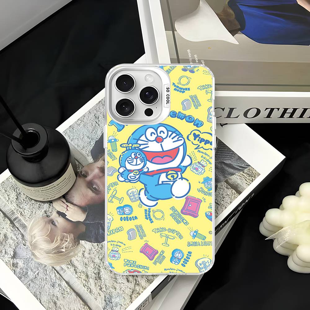 Cartoon D-Doraemons Phone Case For IPhone 16 15 14 13 12 11 Pro Max 17 Plus Colorful Cover