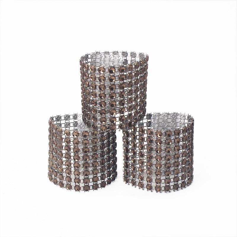 STRASSED NAPKIN HOLDER FOR HOLIDAYS WEDDING DINNERS NAPKIN HOLDER Fabric Napkin Holder Cloth Napkin Ring