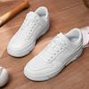 Men's Shoes Explosion Thick Soled Leather Breathable Sneakers Men's Low-top White Fashion Board Shoes Street Casual Sports Shoes