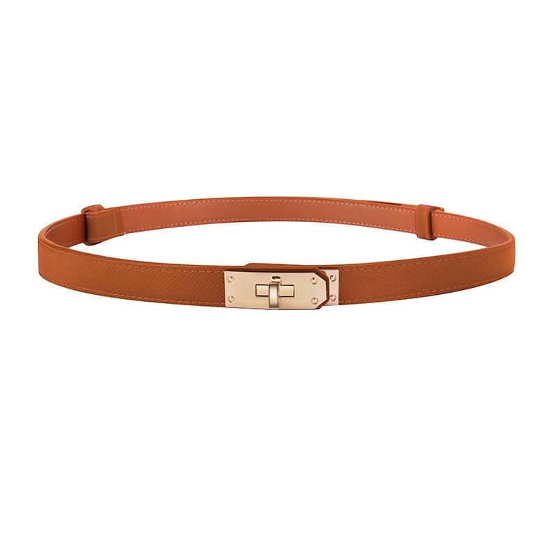 

Высококачественный женский кожаный пояс для утягивания талии с пряжкой из сплава Total Length 105