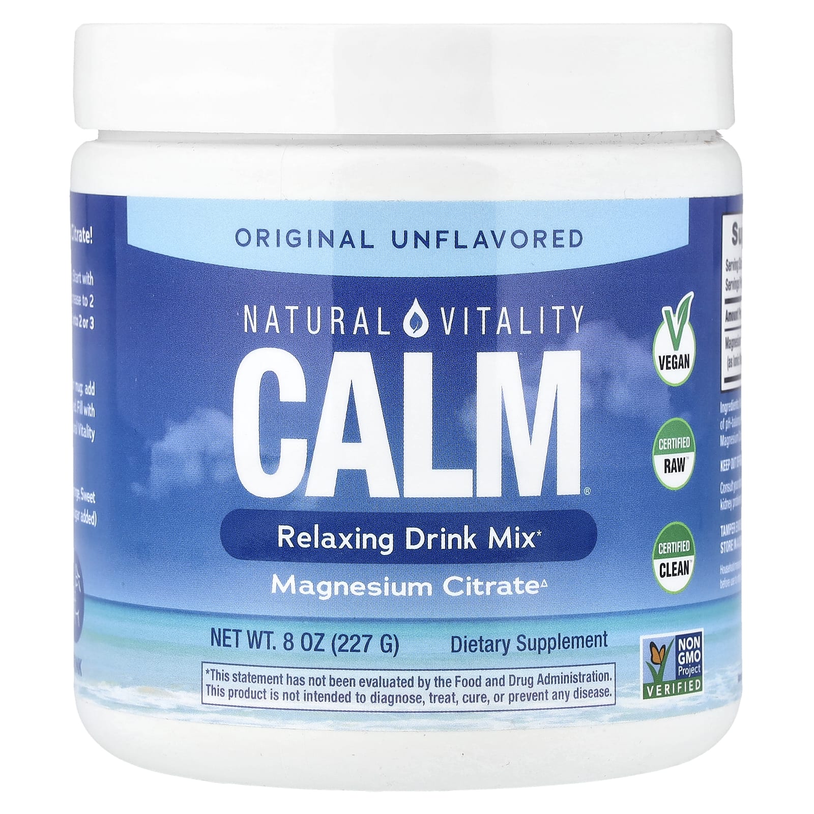 

Calm®, Relaxing Drink Mix, Original Unflavored, 227G(8Oz)
