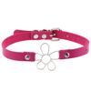 Simple Floral Choker, Fresh Flower Faux Leather Neck Collar Clavicle Necklace