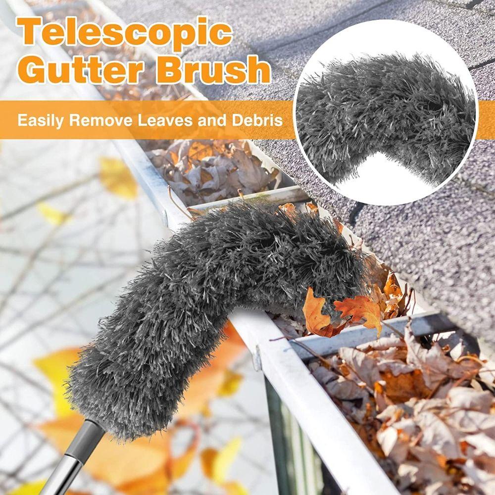 

Extendable Roof Cleaning Tool 2.5 Meters Dust Cleaner Brush Easy Remove Leave