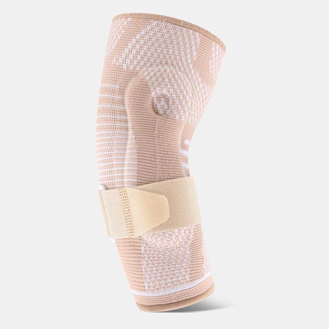 1 Piece 3D Woven Silicone Compression Sleeves Elbow Pads With Strap Adjustable Unisex Elastic Elbow Brace Arm Sport Support