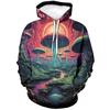 Japanese Retro Classic Hooded Shark Sweatshirt Autumn and Winter Street Velvet Mushroom Hip-hop Trend Top Comfortable and Loose