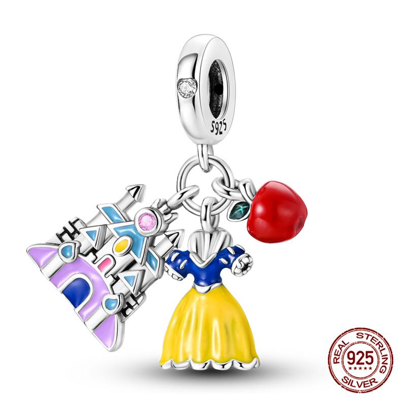 Charms Copper Three-In-One Series Charms Beads Fit 3Mm Original Bracelet Womens Diy Fine Jewelry Gifts