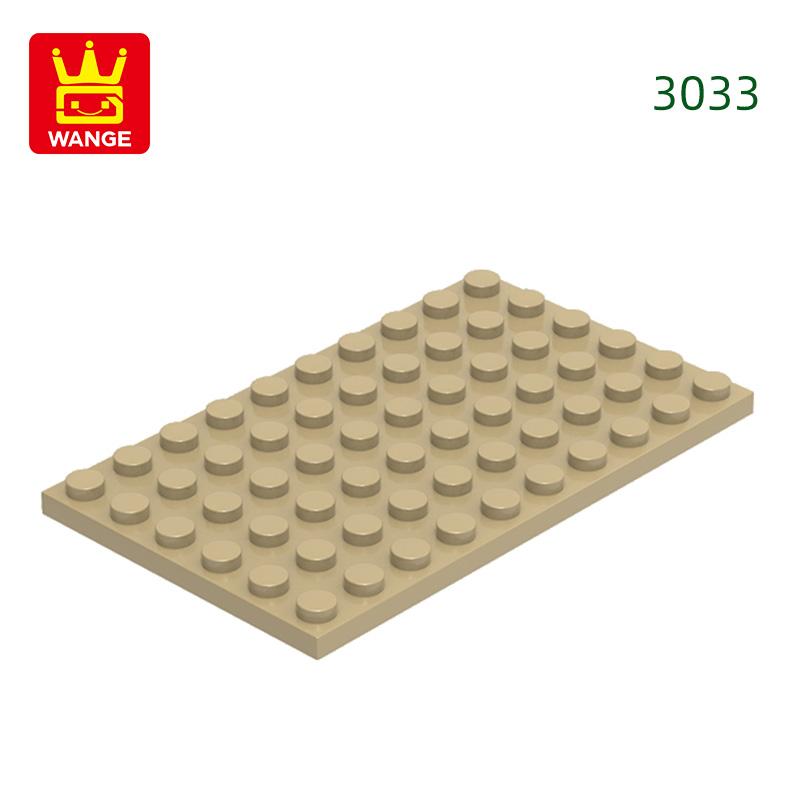 12Pcs/Lot 3033 6x10 Basic Plate Builidng Bricks Moc Parts Works With featuring Blocks DO IT YOURSELF Children's Assembly Playthings Gift Idea Box