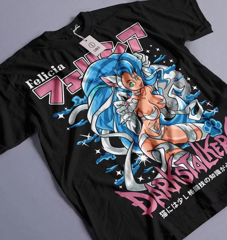 Daarkstalkers Revenge Vampire Morrigan Retro Unisexga Anime Unisex TShirt S