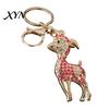 Animal Key Ring Rhinestone Sheep Keychain for Backpack, Sparkly Goat Car Ring, Sparkling Decorative Lamb Pendant Backpacks and Handbags Zodiac