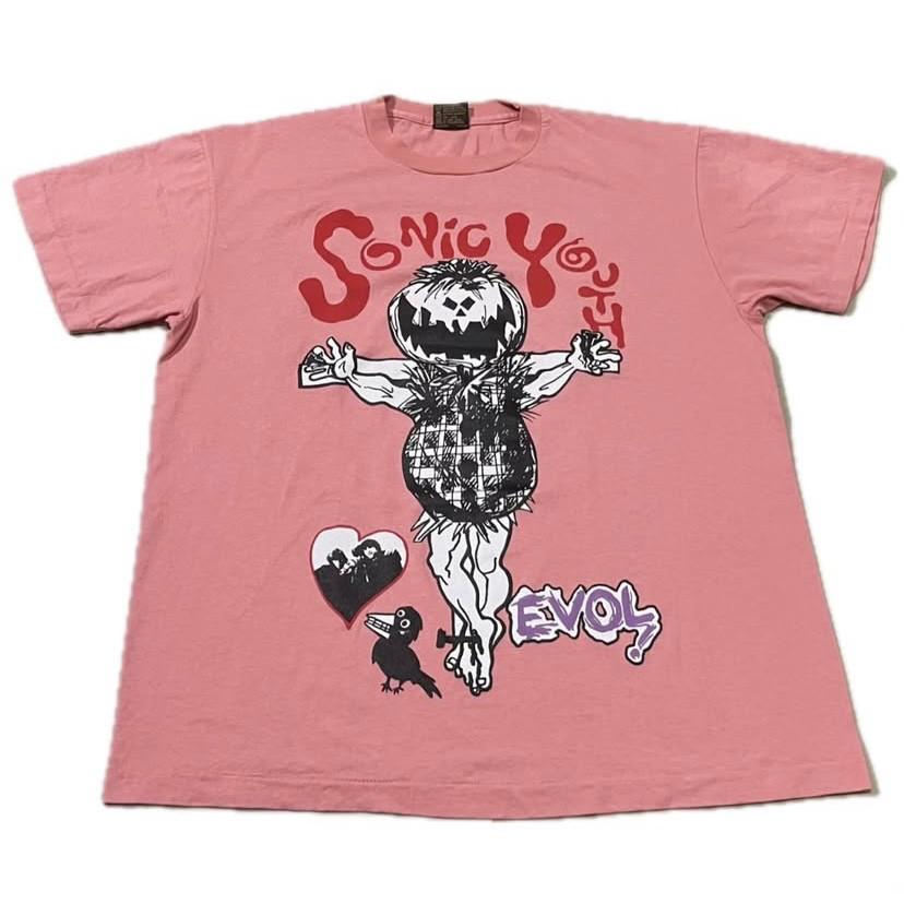 

Vintage SONIC YOUTH Tour Size XL Pink 90s Band Tour Single Stitch Shirt REPRINT 2XL