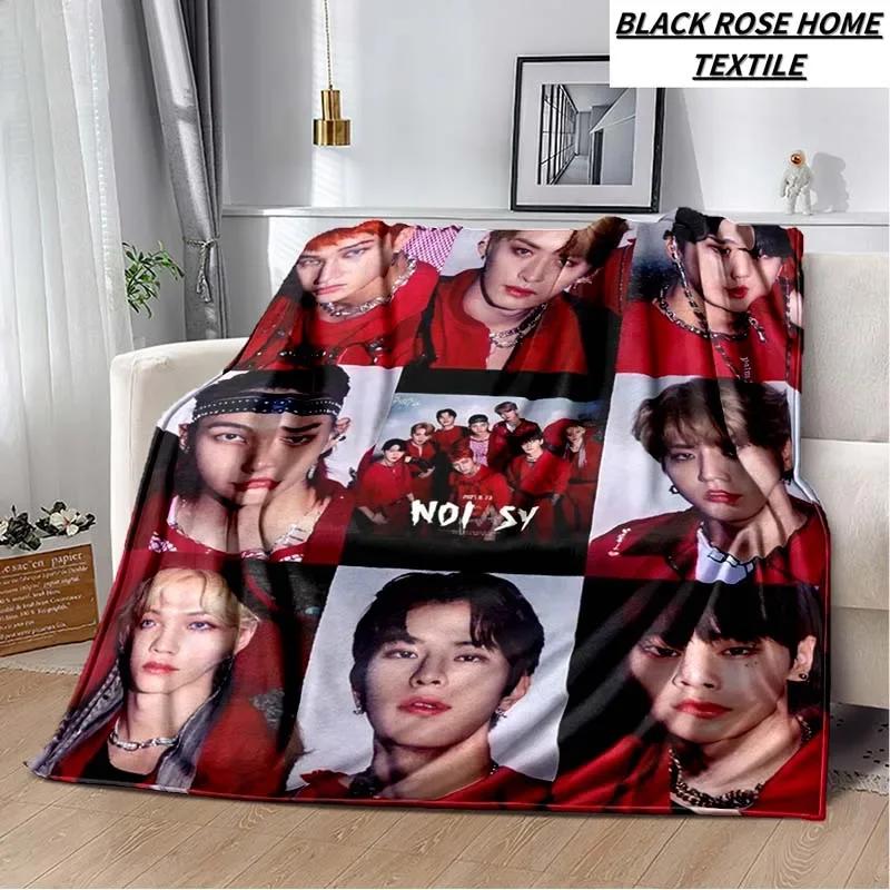 Manta con estampado de Arte de moda KPOP stray-kids Idol, sof de sala de estar, manta de felpa suave para dormir, Sbana de