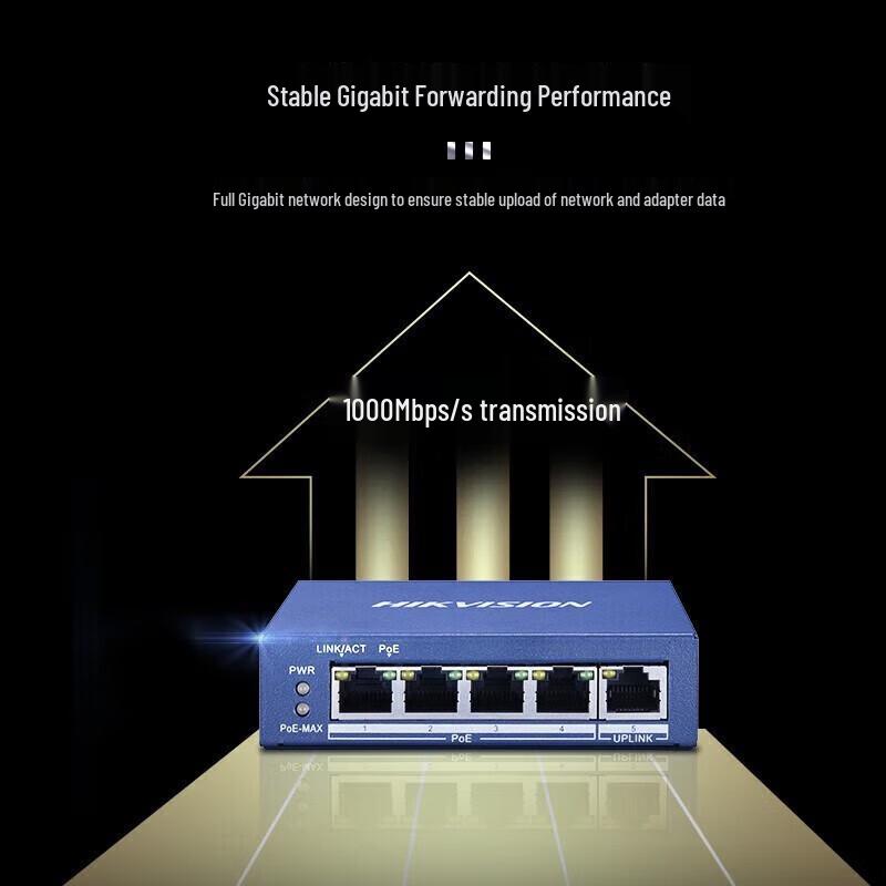 Hikvision POE Surveillance Switch DS-3E0505P-E CN plug (adapter included)