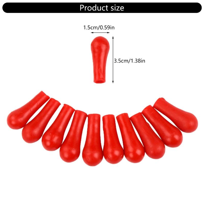 50Pcs Rubber Bulb Caps Dropper Rubber Caps Pipettes Caps for Droppers and Pipettes Laboratory Experiment Accessories