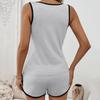 Women's Summer New Vest Shorts Leisure Sports Home Set