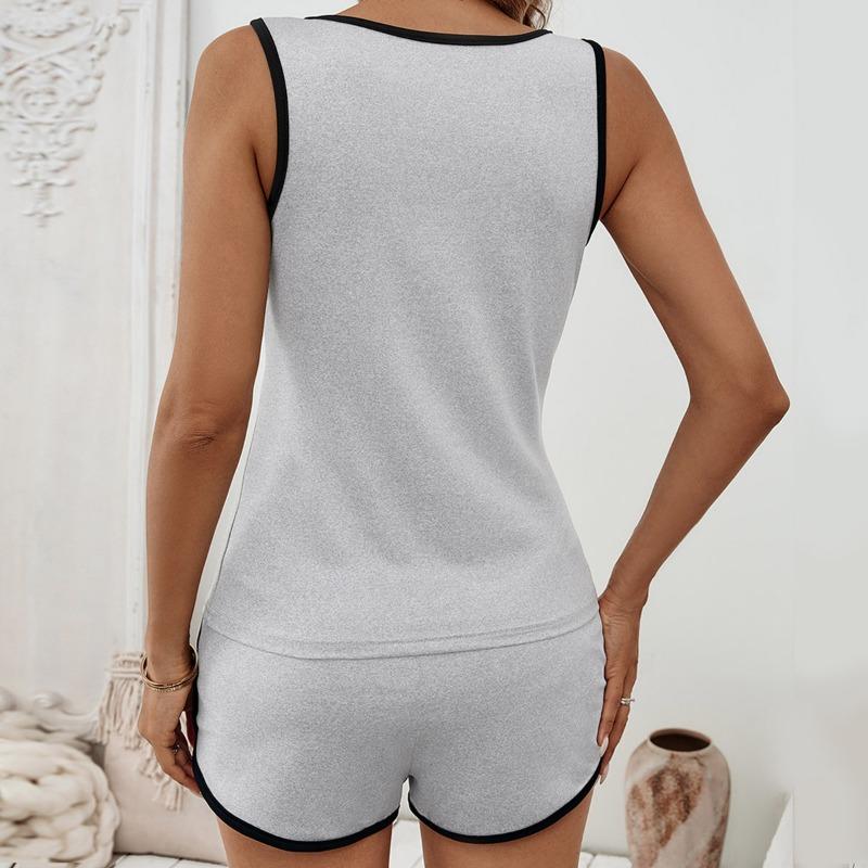 Women's Summer New Vest Shorts Leisure Sports Home Set