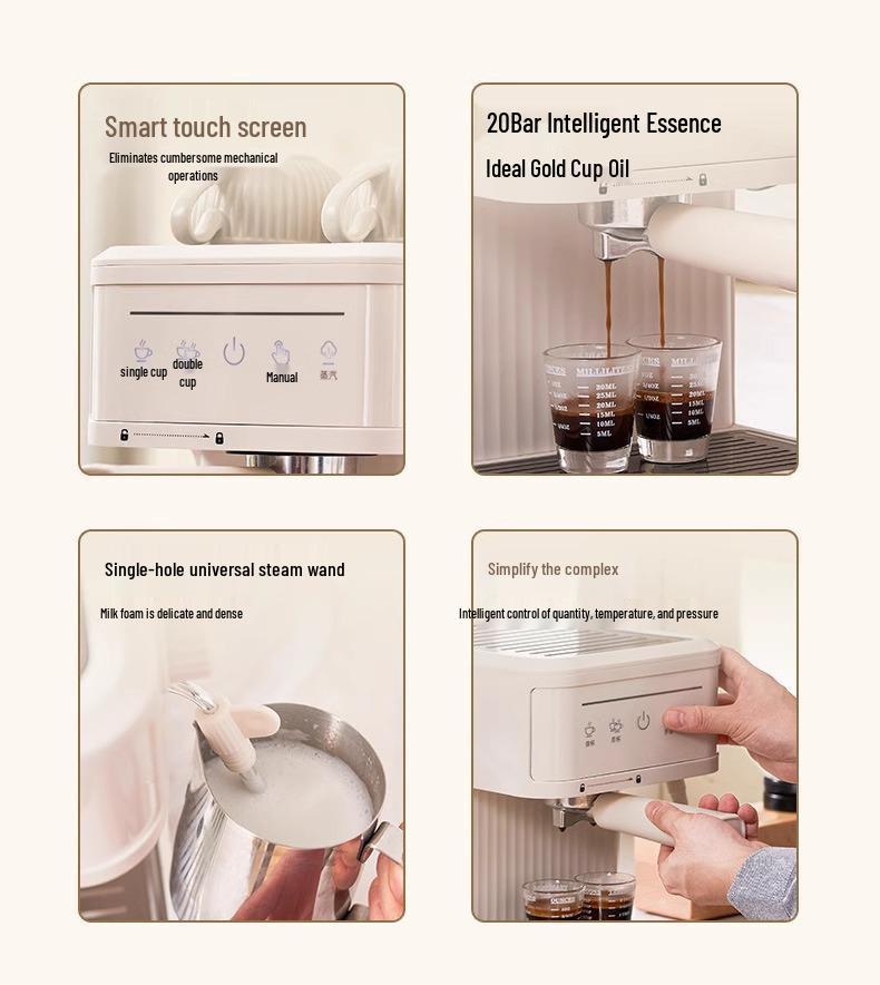 20Bar 110V/220V Fully Automatic Italian Coffee Machine with Milk Frother
