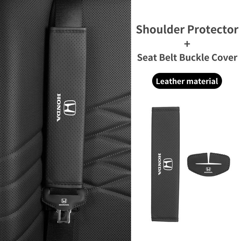 Car Seat Shoulder Pad Seat Belt Buckle Protector Cover Accessories For Honda Civic Accord CRV Fit Jazz Transalp CBR cb500x Od ajj256
