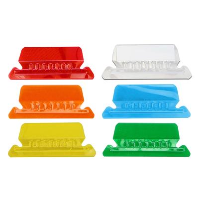 10 Pieces File Folder Tabs Clear Colored Hanging Folder Tabs with Inserts for Hanging Folders 2 Inch Plastic Folder Tabs
