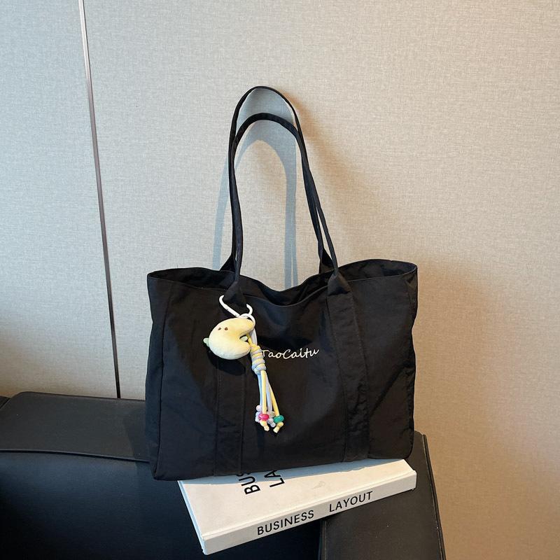 Casual Cloth Bag Women's Bag New Simple Large-capacity Shoulder Bag College Student Commuter Tote Bag