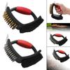 Barbecue Brush, Outdoor Grill Heavy Duty Portable 3 in 1 Double Sided Cleaning Brush