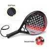 IANONI PR8300 RED Paddle Tennis Racket Carbon Fiber Custom Logo EVA Foam Core Grip Padel Racket