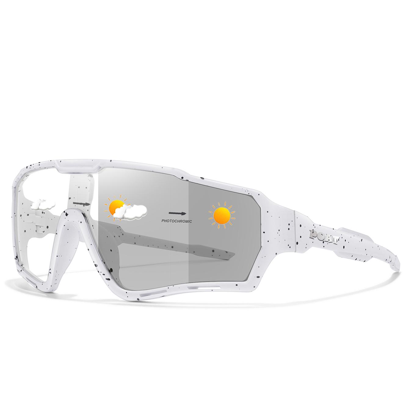 

POAT Brand Unisex Photochromic Sunglasses Windproof Casual Shades for Outdoor Sports Fishing Running Hiking MTB Cycling