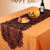 Conjunto de Decorações de Halloween Teia de Aranha de Renda Preta Caminho de Mesa de Halloween Cachecol para Lareira para Festa de Halloween 2025