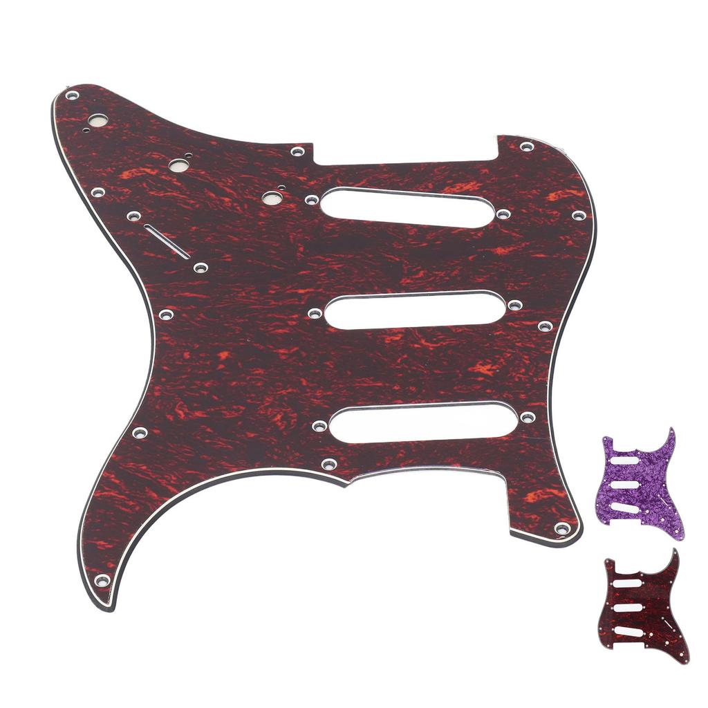 Electric Guitar Pickguard 11 Hole Plastic Front Pick Guard Replacement for Guitars