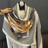 1PC 180*90cm Keep Warm New Elegant Luxury Silk Scarf Decoration Shawl Sun Protection With Women Fashion