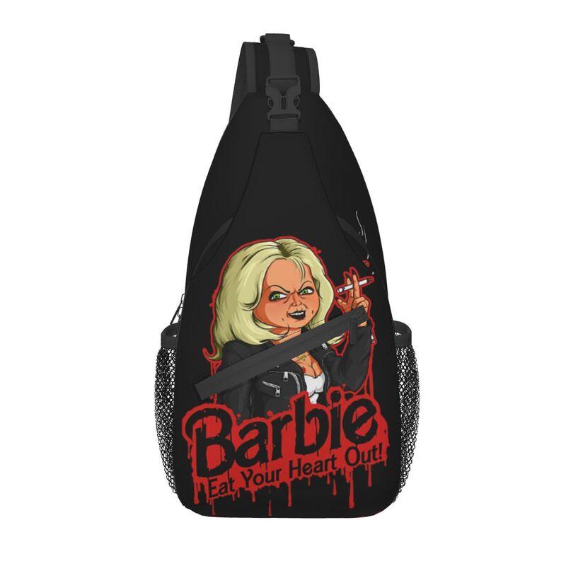 Horror Killer Chucky Sling Crossbody Chest Bag Men Fashion Child's Play Movie Shoulder Backpack for Travel Cycling