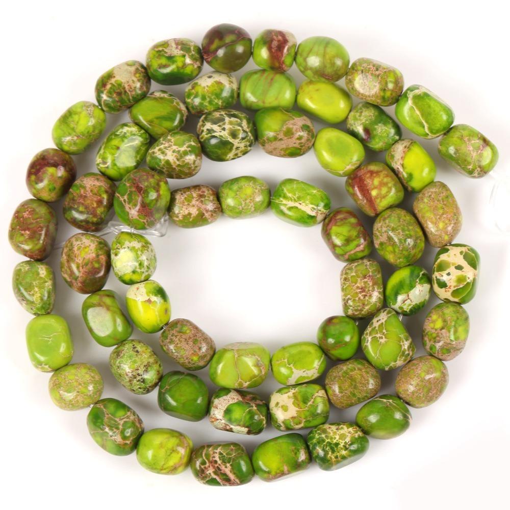 Irregular Emperor Stone Scattered Pearls Exquisite Square Spacer Beads  Jewelry Accessories