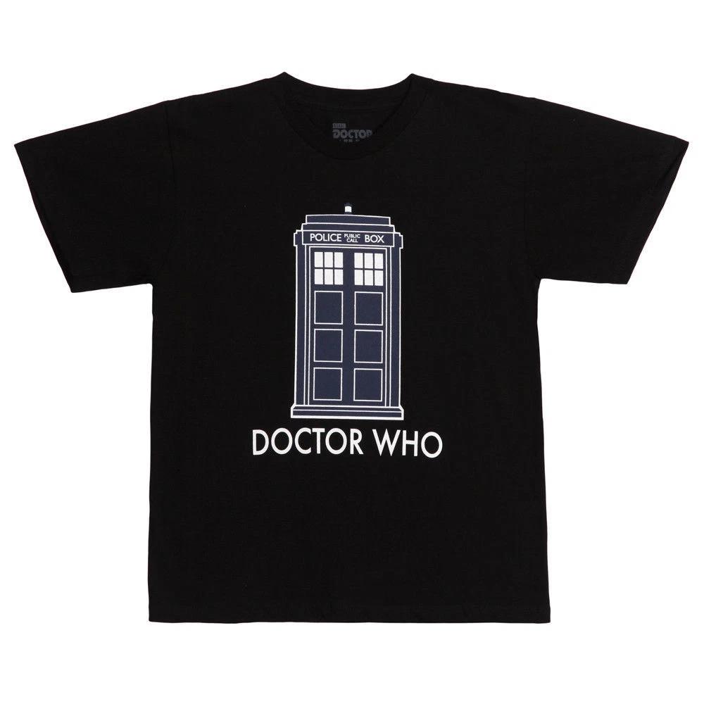 Kids Youth BBC Doctor Who TARDIS POLICE BOX T-Shirt NWT Licensed & Official 8-20 L