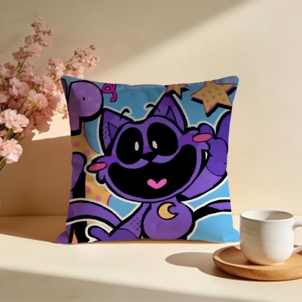 Fashion CCatnapful Cushion Cover Stylish Washable Pillow Cover Ideal for Couch Bedroom Car Decoration